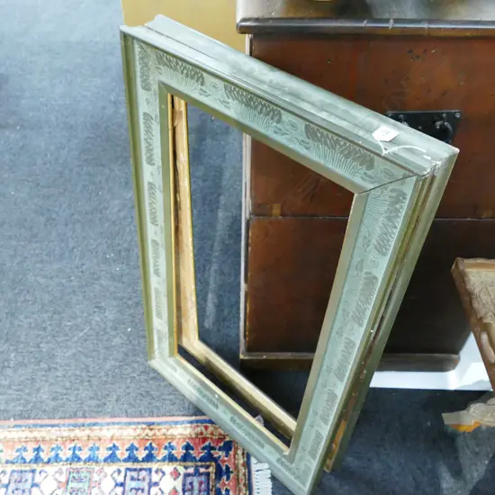 PR ART NOUVEAU LILY DECORATED PICTURE FRAMES