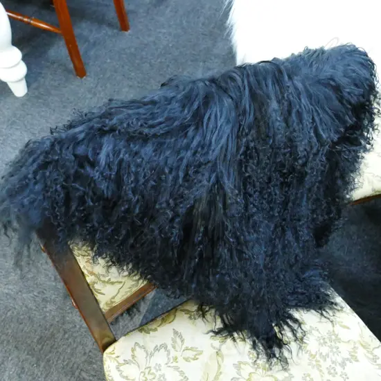 CURLY HAIR TIBETAN LAMB BLACK