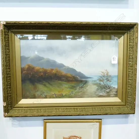 19TH CENTURY OIL - COUNTRY SCENE