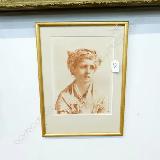 ETCHING BY PAUL ROJIN 'NINETTE'