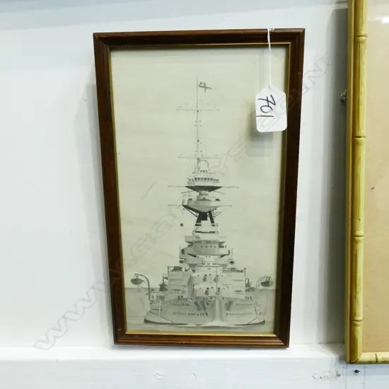 FINE PENCIL DRAWING THE BISMARK ?