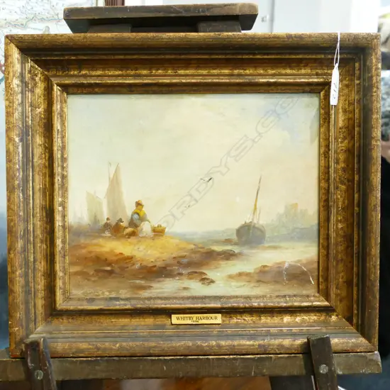 VICTORIAN OIL - WHITBY HARBOUR