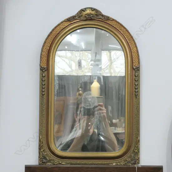 VINTAGE GILT FRAMED MIRROR  H600 MM