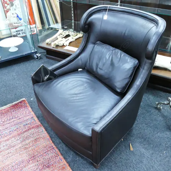 BLACK BAKER ARMCHAIR H. 890