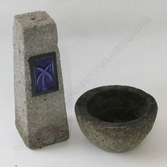 TWO GARDEN ORNAMENTS LARGEST H. 355