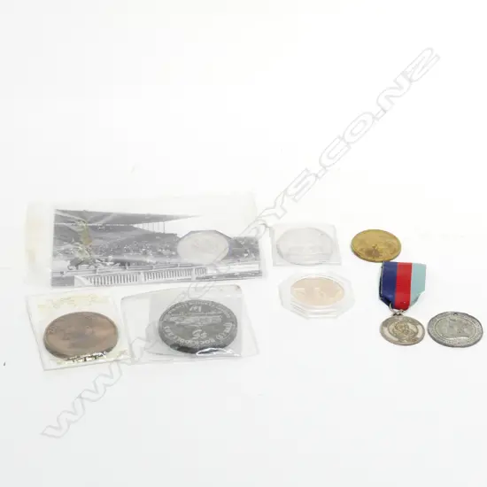 ASSORT. COMMEMORATIVE COINS ETC