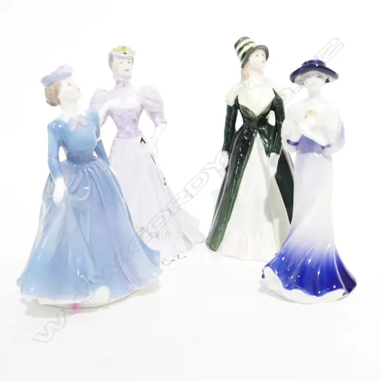 FOUR COALPORT FIGURINES