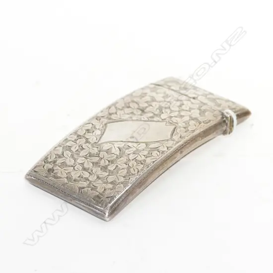 (17690) STERLING SILVER CARD CASE, BIRMINGHAM 1906. 82 x 40mm