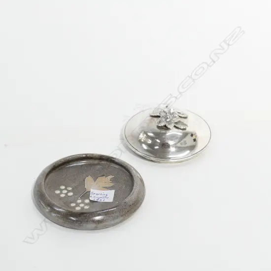 S/S LIDDED POT - FLORAL FINIAL / LONDON 1861