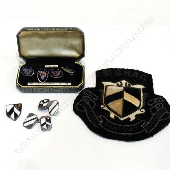 VINTAGE MEDICAL 2 PRS CUFF LINKS ST.BARTHOLOMEW'S...