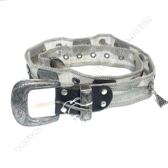 LADIES SILVER BELT