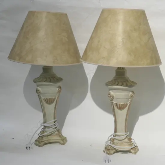 PAIR OF TABLE LAMPS H 750MM
