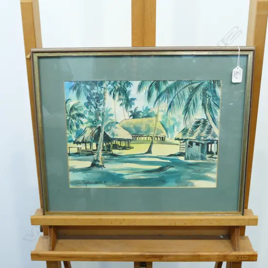 JOHN POYNTON, WATERCOLOUR, SAMOA '80