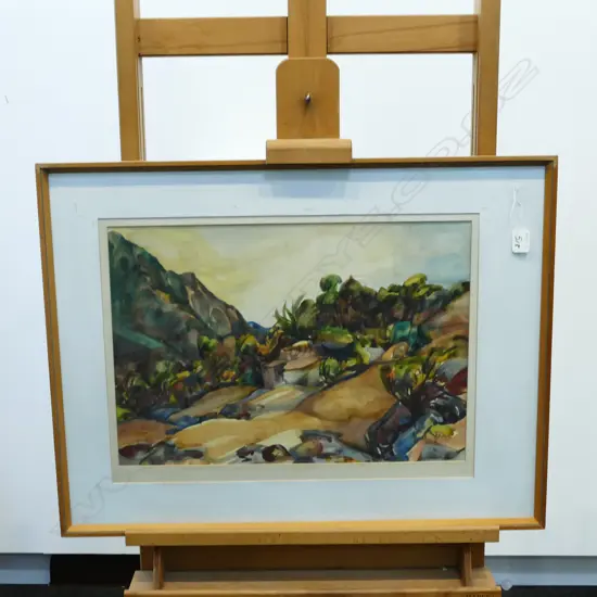 DIEDRE HELMORE (b.1917) BOWHARD TAIHAPE ROAD, W/C, SIGNED. 360 X 510mm