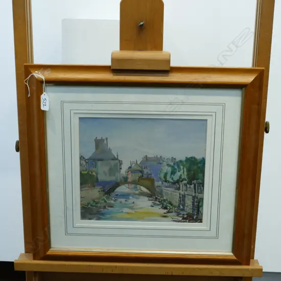 JEANS, EANA B. RIVER SCENE WATERCOLOUR H 460MM W 500MM