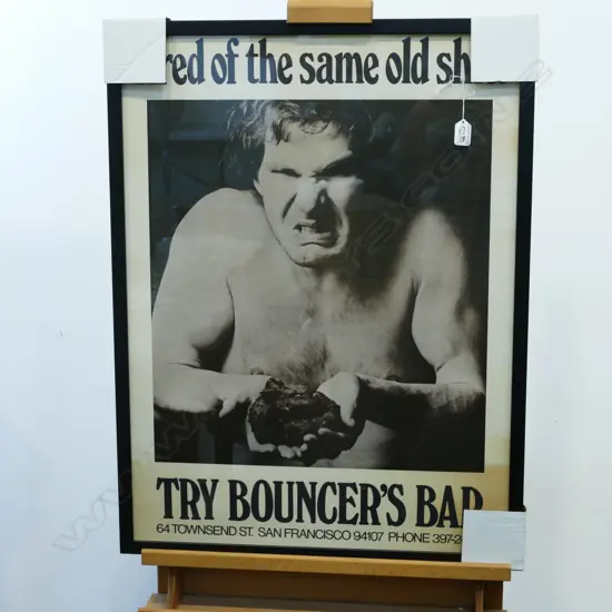 VINTAGE AMERICAN FRAMED POSTER 