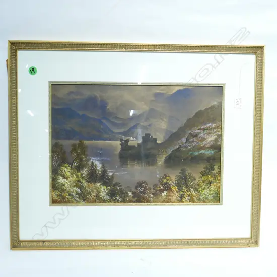 SGD SCOTTISH LANDSCAPE W/C W/ GOUACHE HIGHLIGHTS