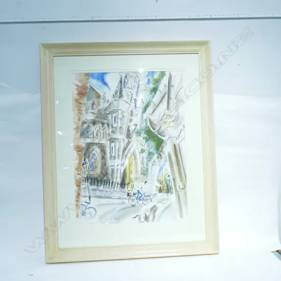 LUCILLE CRANWELL W/C 'LONDON, SOUTHWARK' SIGNED, DATED '99 & TITLED. 640 x 545mm (IMAGE)