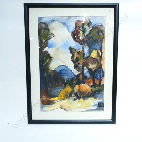 DIEDRE HELMORE (b.1917) L'SCAPE , W/C, SIGNED. 540 X 370mm