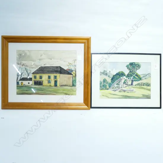 GEOFF FAIRBURN 2 W/Cs FRENCH BARN & L'SCAPE (1 SIGNED)