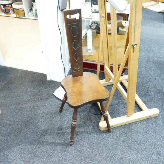 HIGH BACK WOODEN CHAIR