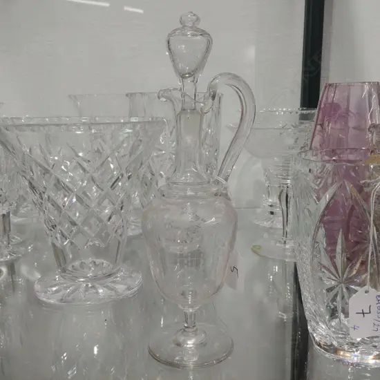 ETCHED CRYSTAL DECANTER 