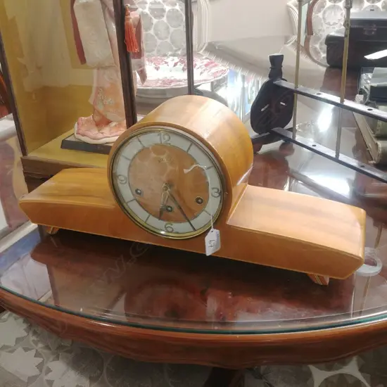 DECO STYLE SCHATZ MANTEL CLOCK, NO KEY