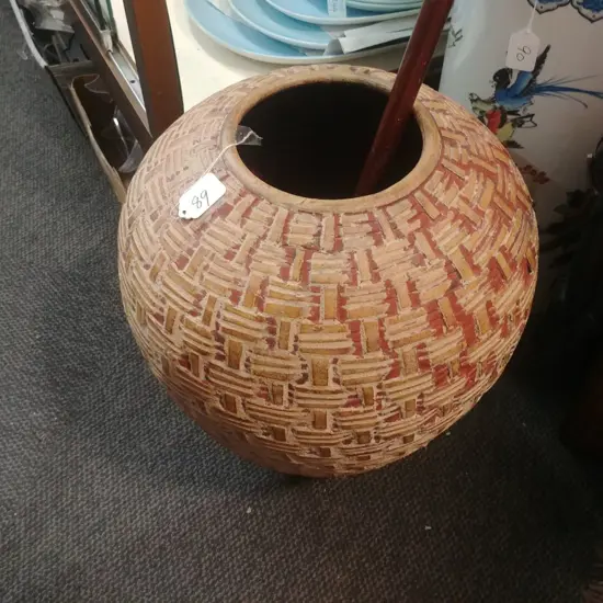 TERRACOTTA POT & WALKING STICK