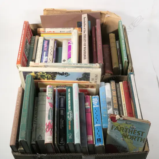 TWO BOXES OF NEW ZEALAND BOOKS