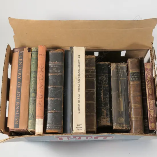 LOT OF ASST ANTIQUE BOOKS