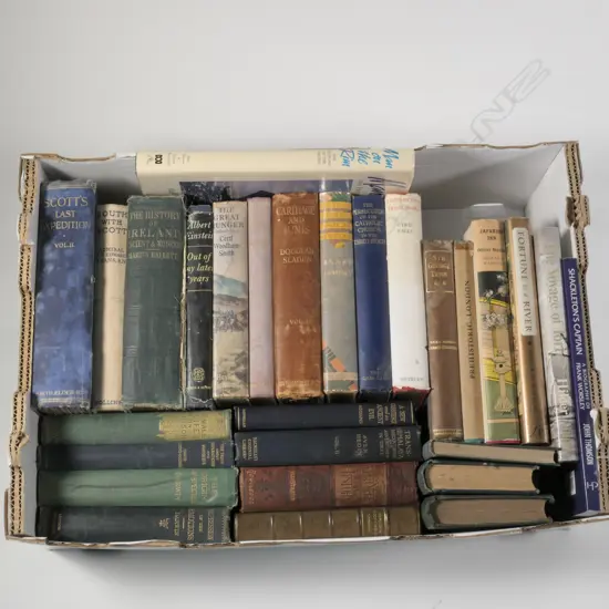 LOT OF ASST COLLECTABLE BOOKS, SCOTTS LAST EXPEDITION ETC