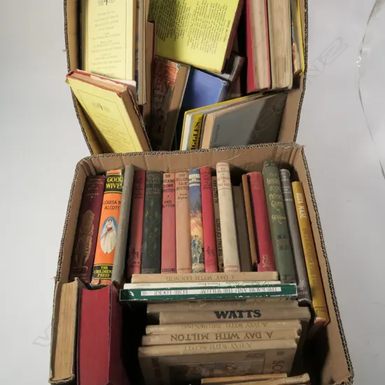 TWO BOXES OF BIGGLES, ENID BLYTON, GENERAL BOOKS ETC