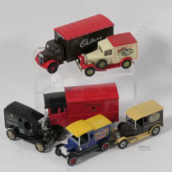 6 DIE CAST SCALE MATCHBOX AND CORGI TRUCKS