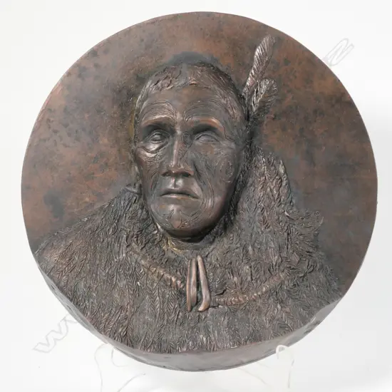 PLASTER RELIEF MAORI PLAQUE D 240 MM