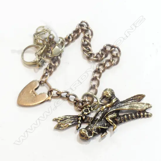 9CT BABY'S BRACELET +  9CT BRACELET 6.4GMS