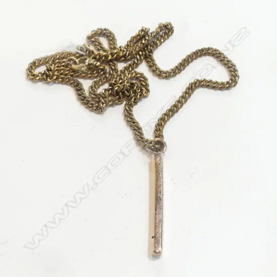 SOLID 9CT GOLD 3.96GMS INGOT PENDANT