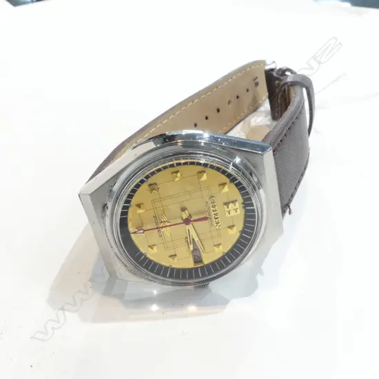 CITIZEN AUTO GOLD DIAL WRISTWATCH 
