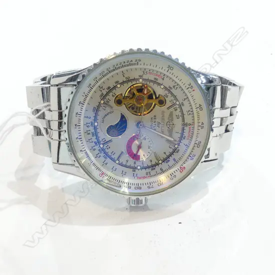 WHITE METAL 'BREITLING' COPY ? WRISTWATCH