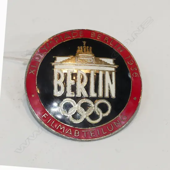 BERLIN OLYMPICS ENAMEL BADGE