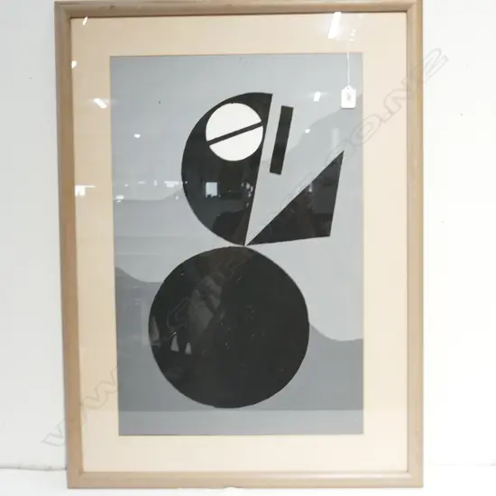 LLOYD JAMES HILLYER FRAMED GEOMETRIC STUDY 660 X 430 MM