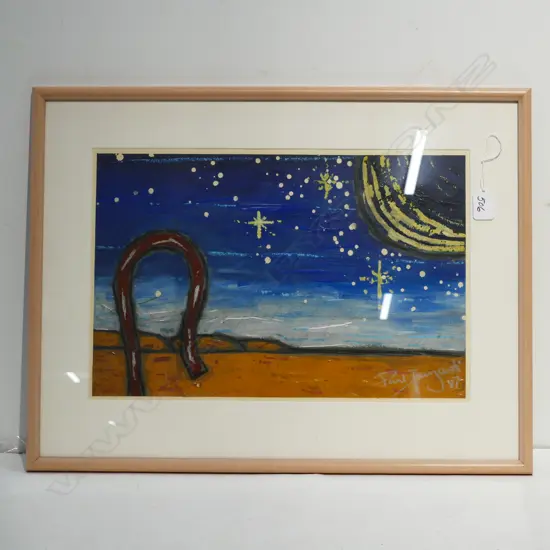 PAUL TUIGAURT ? ACRYLIC LANDSCAPE STARS & CROOK