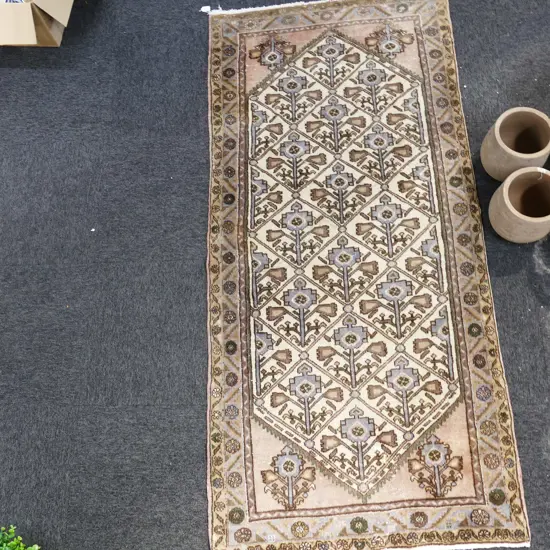 BROWN IRANIAN ARDABIL HAND KNOTTED RUG 2020MM L 930MM W