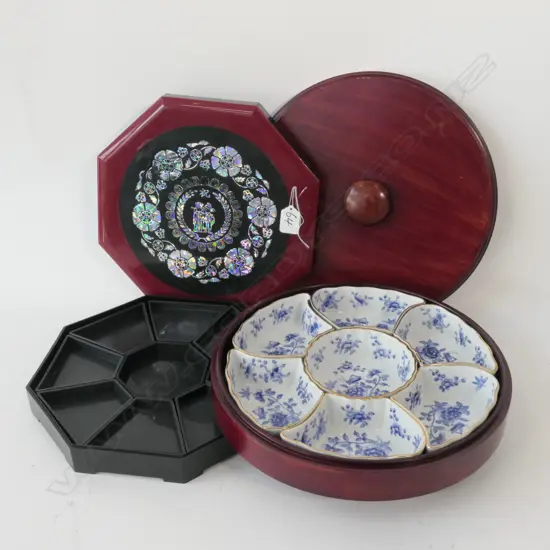 TWO ORIENTAL LAZY SUSANS