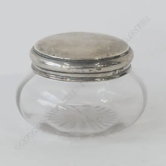 SILVER TOP POWDER BOWL LONDON 1921