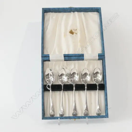 STERLING SILVER TEASPOONS IN BOX SHEFFIELD 1917