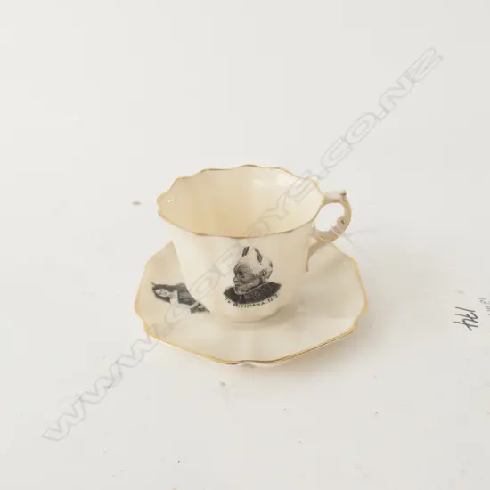 GRAFTON CHINA SOUVENIR WARE C/SAUCER MAORI WAHINE