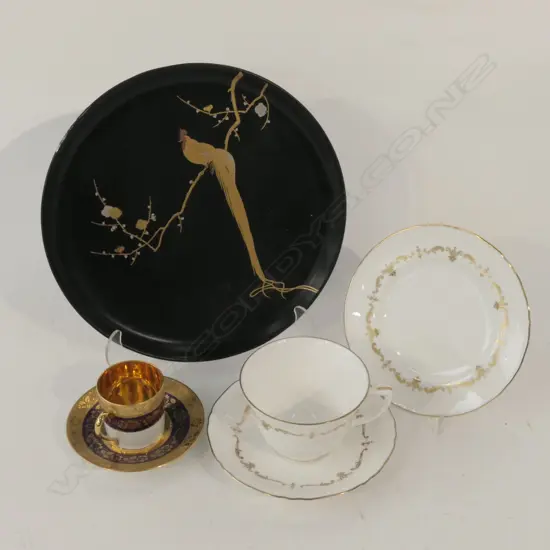 JAPANESE PLATE/LIMOGE CUP&SAUCER/ROYAL WORCESTER TRIO