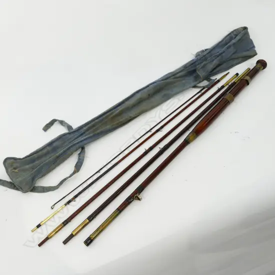 FIVE PIECE GREENHEART 'POACHERS ROD' 