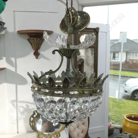 SMALL BASKET CHANDELIER