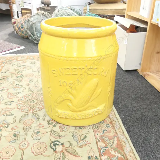 LGE SWEET CORN YELLOW GARDEN PLANTER